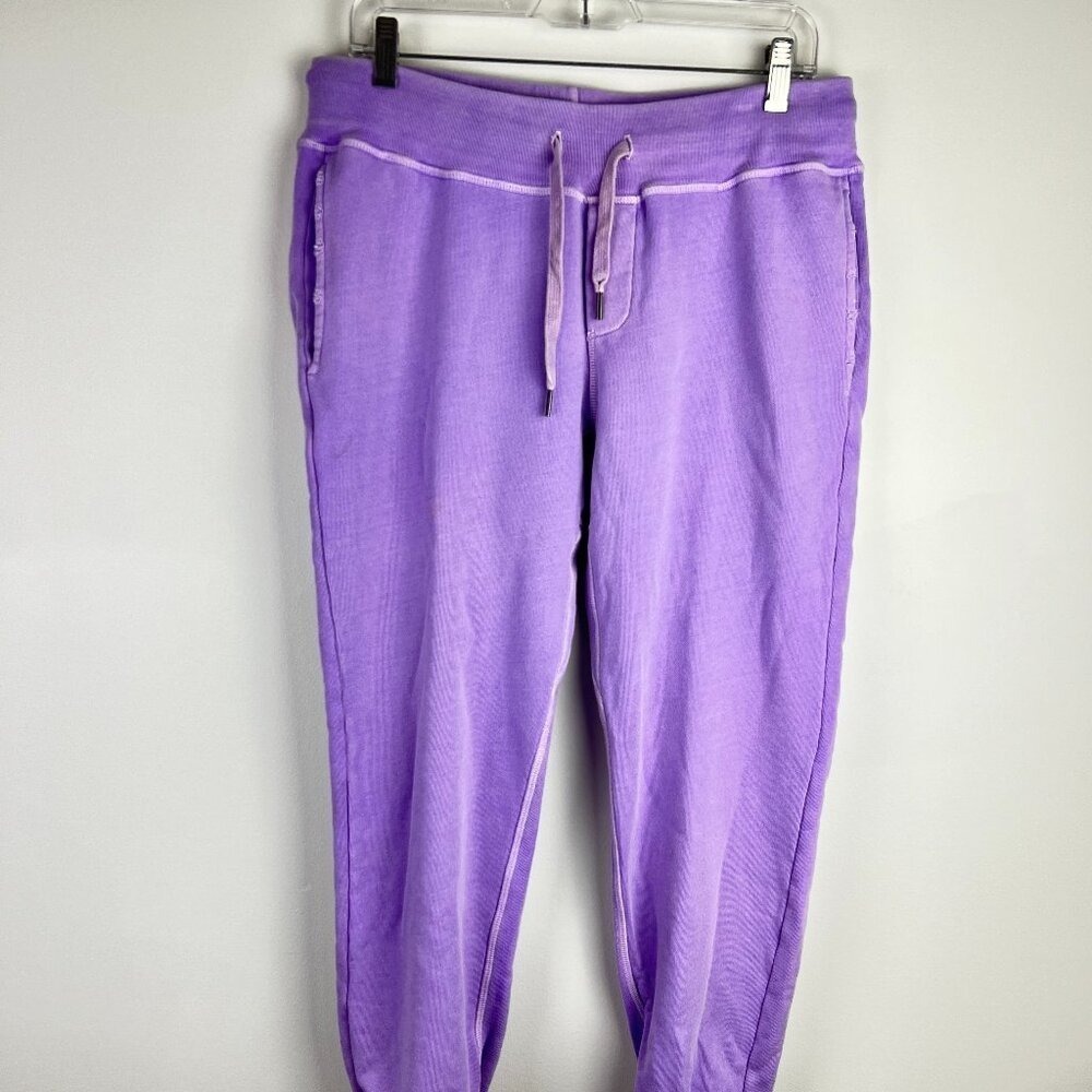 NSF Purple Sayde Slim Garment Dyed Sweatpants Size L